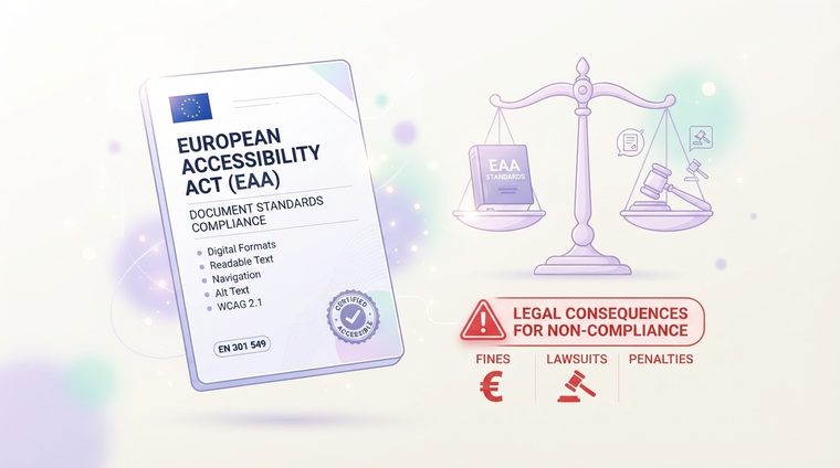 The European Standard for Document Accessibility: Who's Obligated and What Are the Legal Consequences