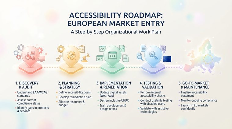 Step by Step Toward Europe: An Organizational Roadmap for Implementing Digital Accessibility
