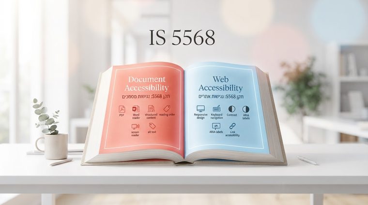 Israeli Standard 5568 in Its Two Parts: The Difference Between Website Accessibility and Document Accessibility