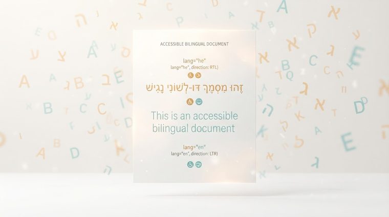 Language and Right-to-Left Reading Order: How to Correctly Tag a Hebrew Document's Language